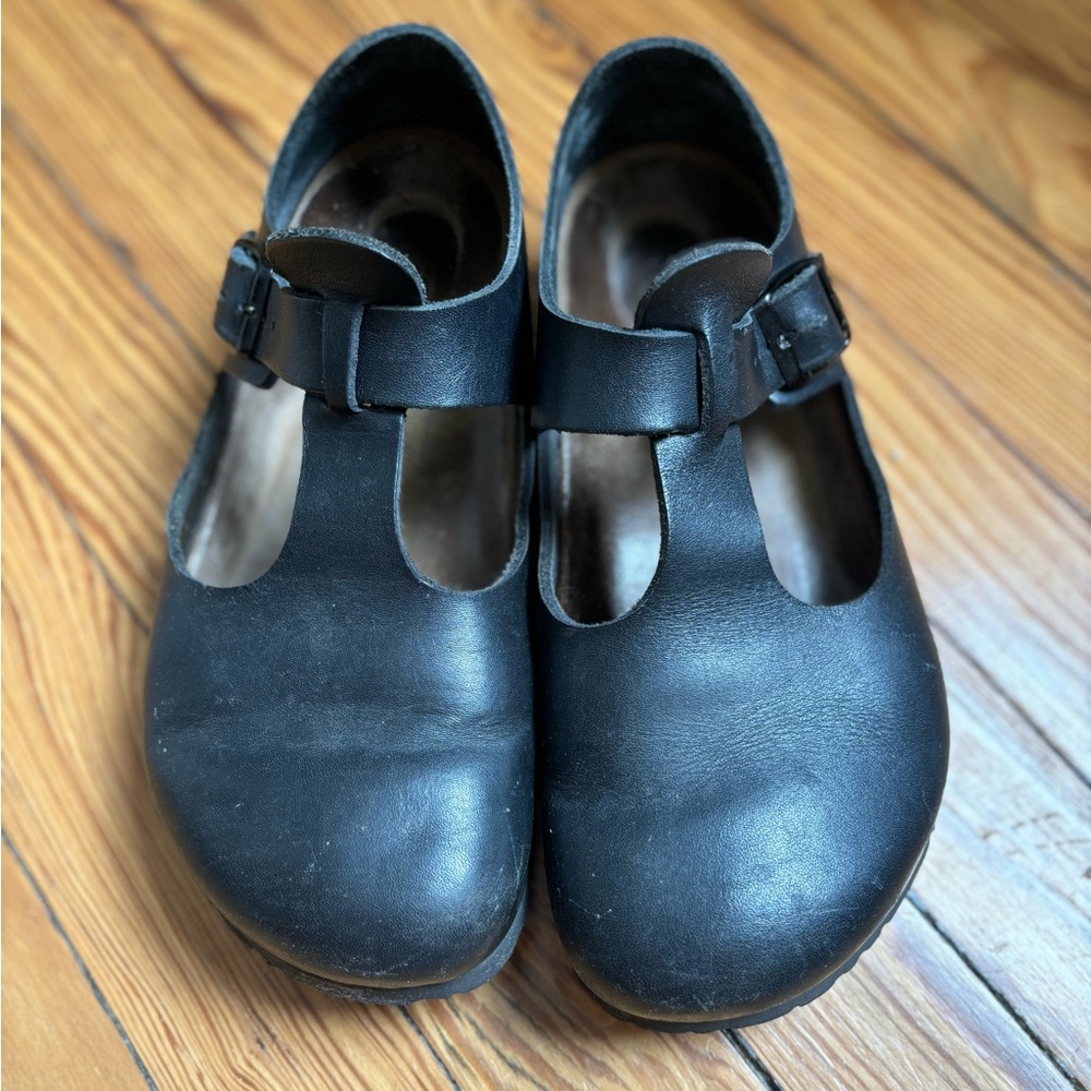 Black Birkenstock Mary Janes
